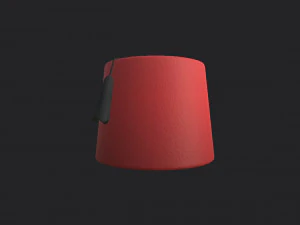 marokańska czapka z fezu Model 3D