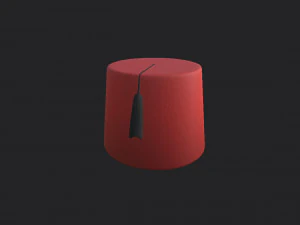 marokańska czapka z fezu Model 3D