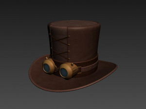steampunk hat 3D Модель