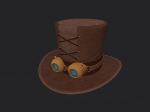 steampunk hat 3D Модель