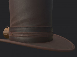 steampunk hat 3D Модель