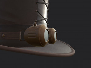 steampunk hat 3D Модель