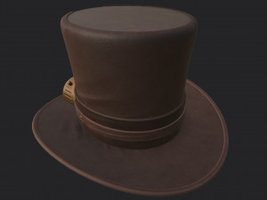 steampunk hat 3D Модель