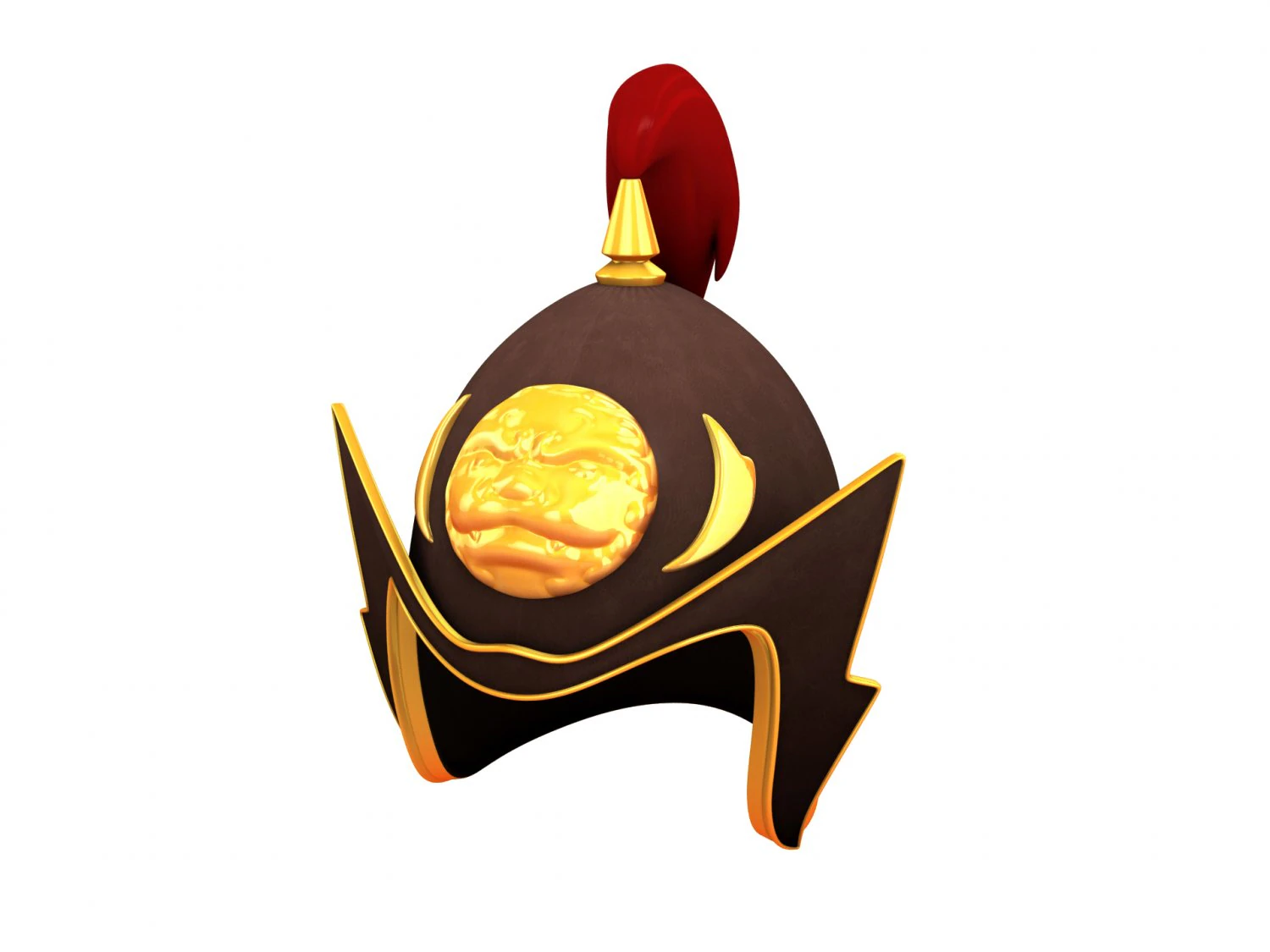 chinese general helmet 3D Model .c4d .max .obj .3ds .fbx .stl .blend 