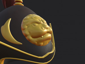 chinese general helmet 3D Model