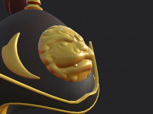 chinese general helmet 3D Model