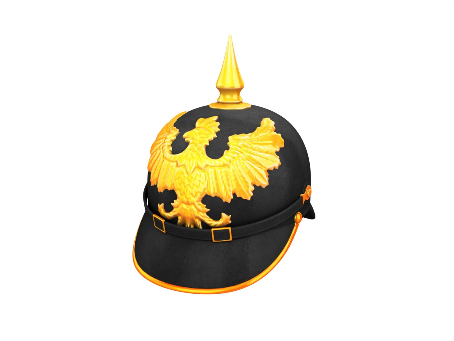pickelhaube helmet 3D Model .c4d .max .obj .3ds .fbx .stl .blend
