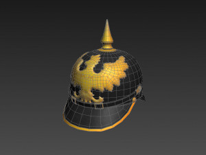 pickelhaube helmet Model 3D