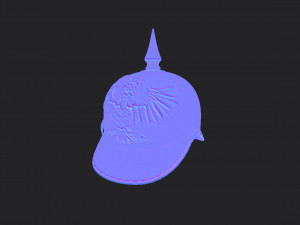 pickelhaube helmet Model 3D