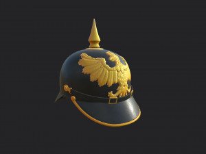 pickelhaube helmet Model 3D