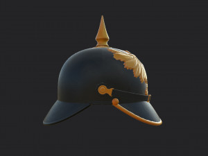 pickelhaube helmet Model 3D