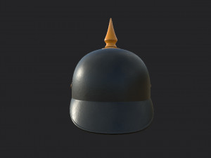 pickelhaube helmet Model 3D