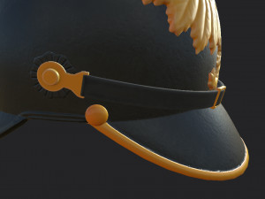 pickelhaube helmet Model 3D
