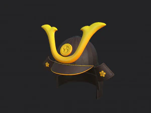 samurai helmet 3D Model