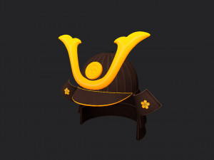samurai helmet 3D Модель