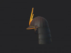 samurai helmet 3D Model