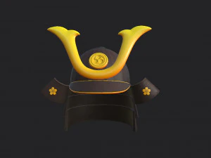 samurai helmet 3D Model