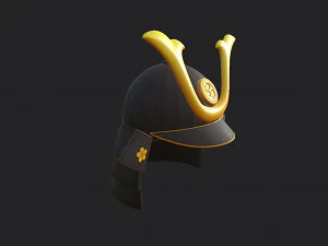 samurai helmet 3D Model