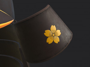 samurai helmet 3D Модель