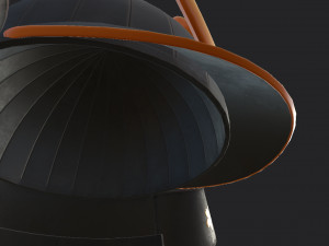 samurai helmet 3D Модель