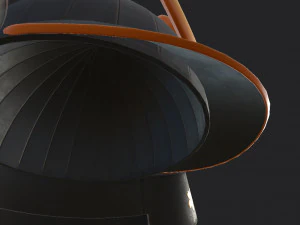 samurai helmet 3D Model