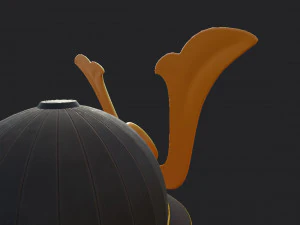 samurai helmet 3D Model
