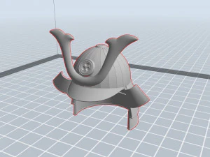samurai helmet 3D Model
