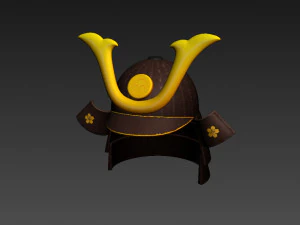 samurai helmet 3D Model