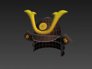 samurai helmet 3D Model