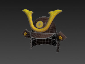 samurai helmet 3D Модель