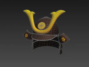 samurai helmet 3D Model