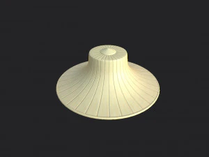 thai farmer hat 3D Model