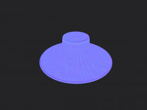 thai farmer hat 3D Model