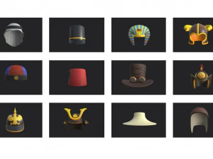 hats and helmet pack 7 3D Model