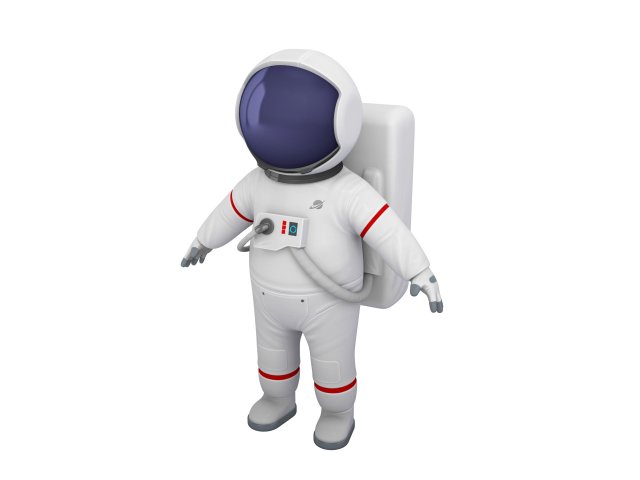astronaut character 3D 모델 .c4d .max .obj .3ds .fbx .stl .blend 