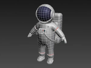 astronaut character 3D Model