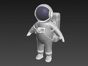 astronaut character 3D Model