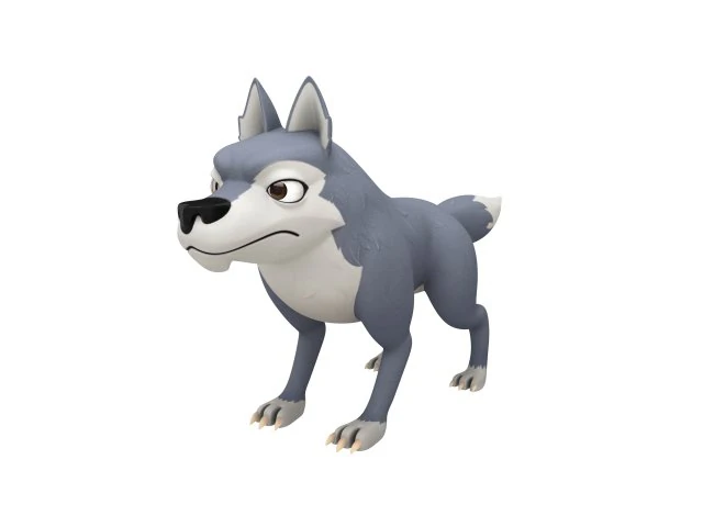 personagem lobo Modelo 3D .c4d .max .obj .3ds .fbx .stl .blend 