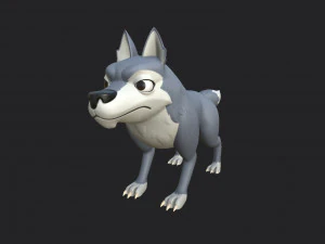 personagem lobo Modelo 3D