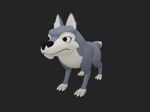 personagem lobo Modelo 3D