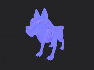 personagem lobo Modelo 3D