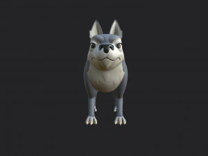 personagem lobo Modelo 3D