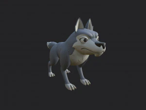 personagem lobo Modelo 3D