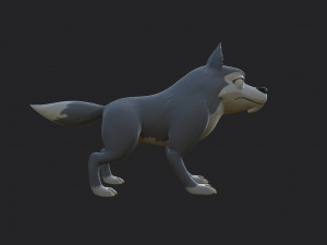 wolf character 3D 模型