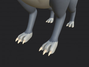 wolf character 3D 模型