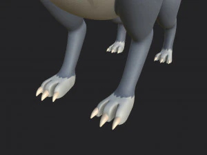 personagem lobo Modelo 3D
