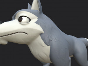 wolf character 3D 模型