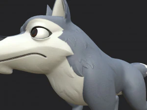personagem lobo Modelo 3D