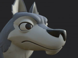 personagem lobo Modelo 3D