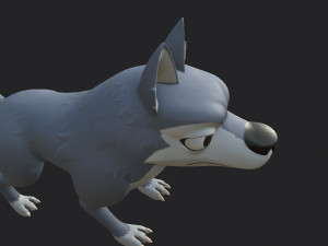 wolf character 3D 模型